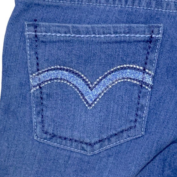 Levi’s Girls Boot Cut Medium Wash Adjustable Waist Stretch Denim Regular Size 7 - Picture 8 of 16